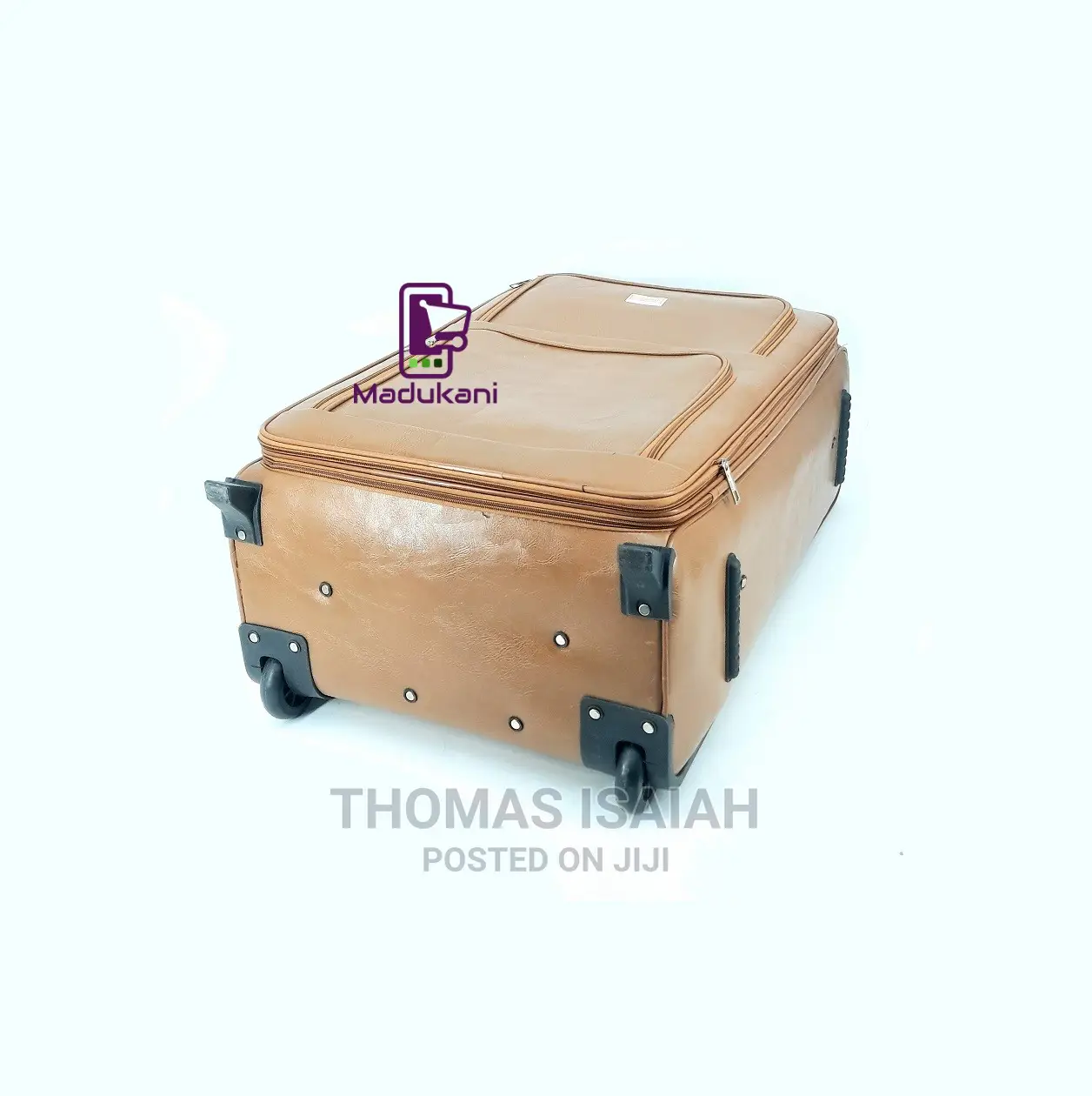 3PCS Faux Leather Deluxe Luggage Suitcase With TSA Lock And