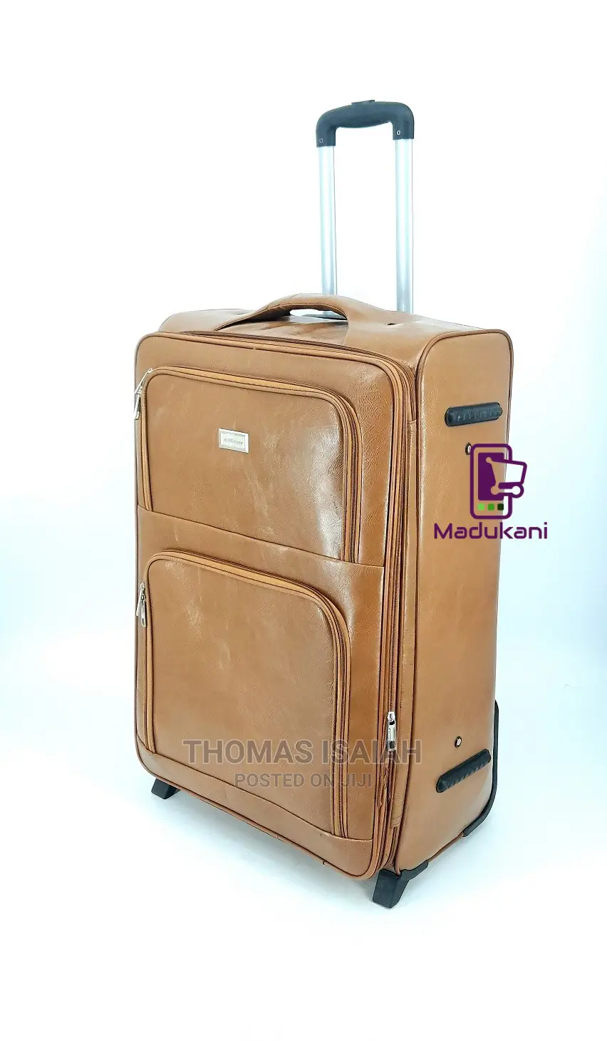 3PCS Faux Leather Deluxe Luggage Suitcase With TSA Lock And