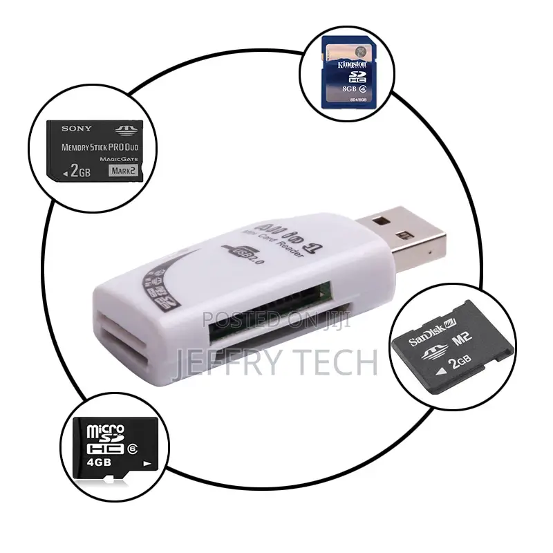 All in 1 Memory Multi Card Reader for SD TF T-Flash Card USB