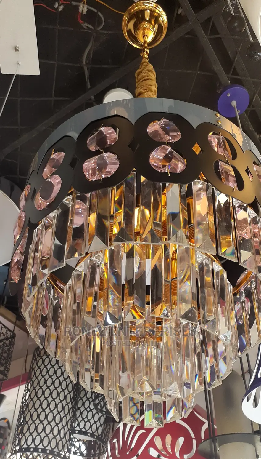 Crystals Chandelier for 4 Bulbs