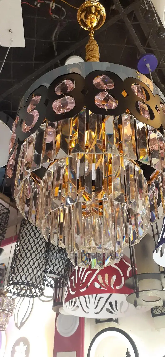 Crystals Chandelier for 4 Bulbs