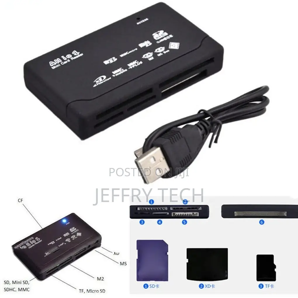 Card Reader USB2.0 All in One Card Reader for SD MMC SM XD