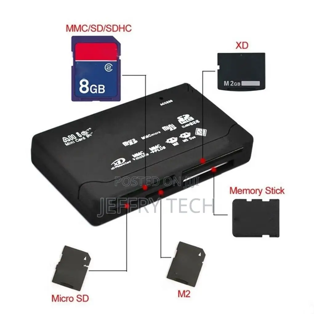 Card Reader USB2.0 All in One Card Reader for SD MMC SM XD