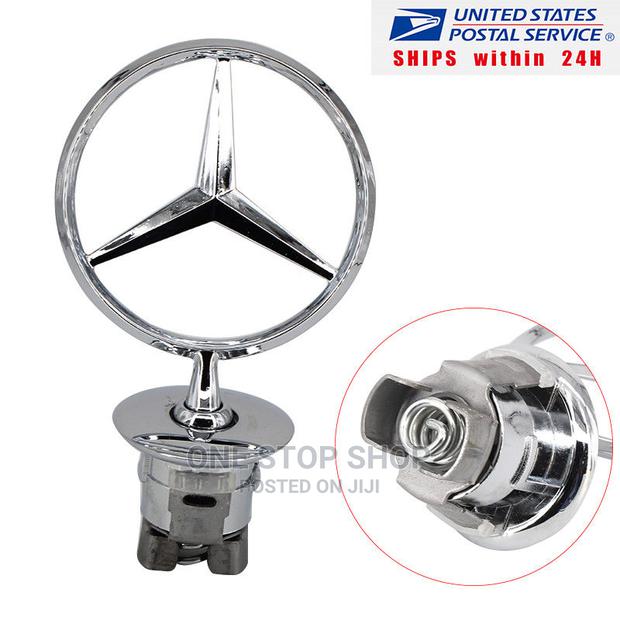 Chrome Mercedes Benz Bonnet Stand Logo