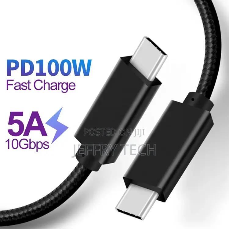 Pd 100W Usb 3.1 Gen2 Type C to Type C Cable Support 4K Audio