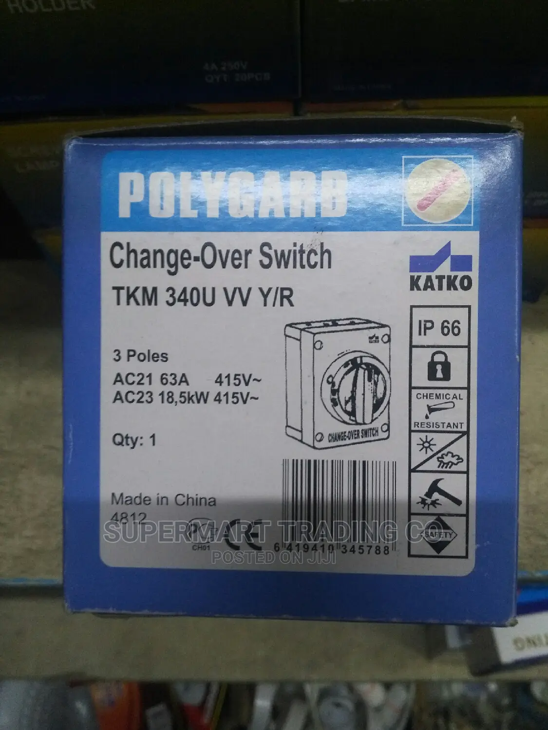 Changeover Switch 63amps