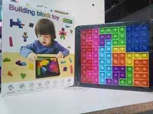 Building Block Toy With Pop It