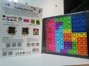 Building Block Toy With Pop It