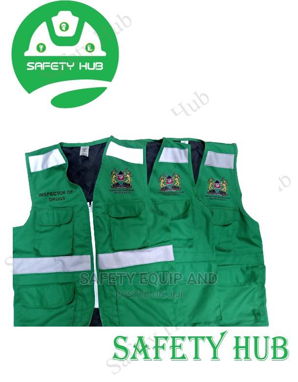 Safety Green Reflector Vest on Stock-Made in Kenya