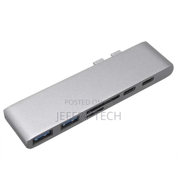 Dual Type-C Six-In-One Expansion Dock PD USB 3.0 SD TF Card