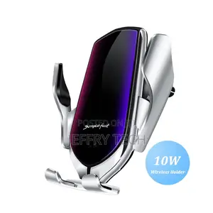 Clamping 10w Car Phone Wireless Charger Car Mount Qi Wireles