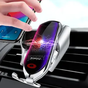 Clamping 10w Car Phone Wireless Charger Car Mount Qi Wireles