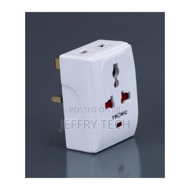 Tronic UK Universal Multi-Plug Adaptor 13A Plug 250V Multi-F