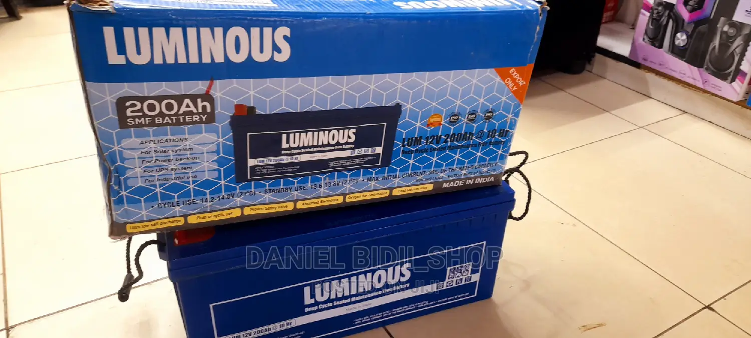 Luminous Deep Cycle Sealed Maintenance Free Battery 200ah