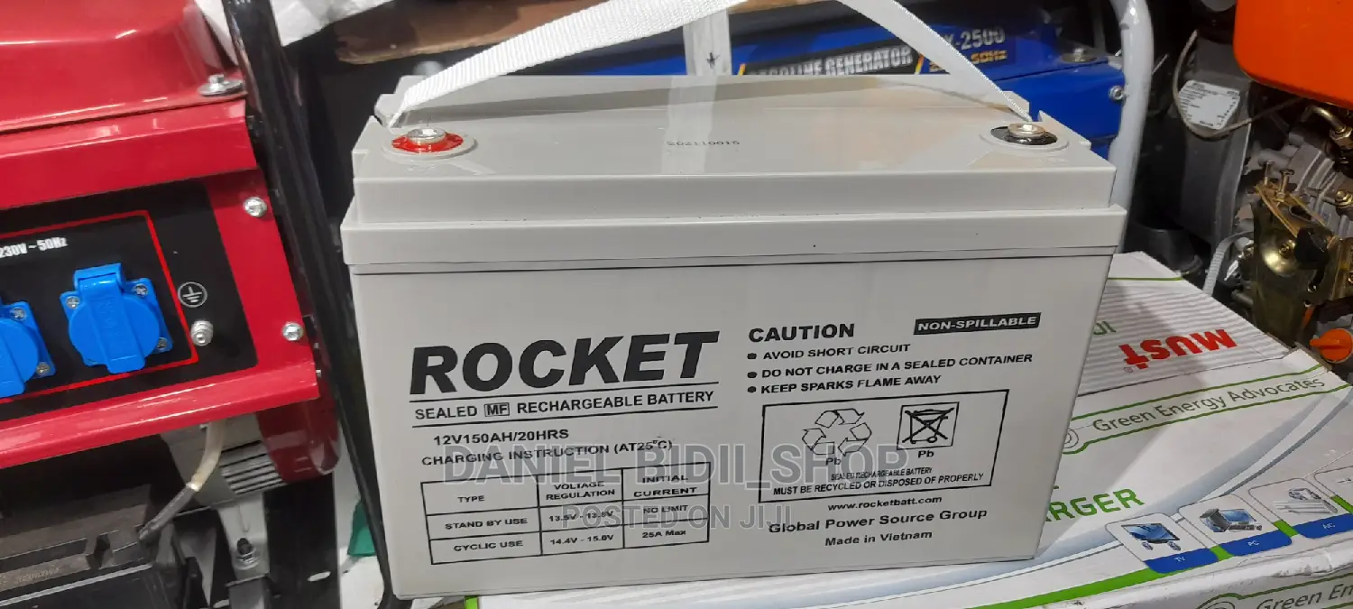 Rocket 12v 150ah MF Rechargeable Solar Battery
