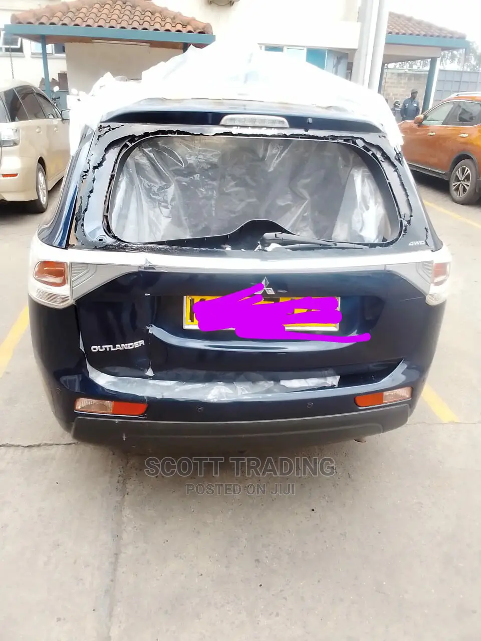 Outlander Rear Windscreen at 9500 Fitted