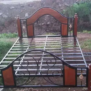 Metallic Wooden Bed