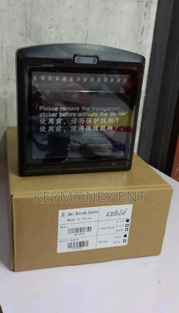 1D 2D Bar and QR Code Tablemount Omnidirectional Scanner - main view