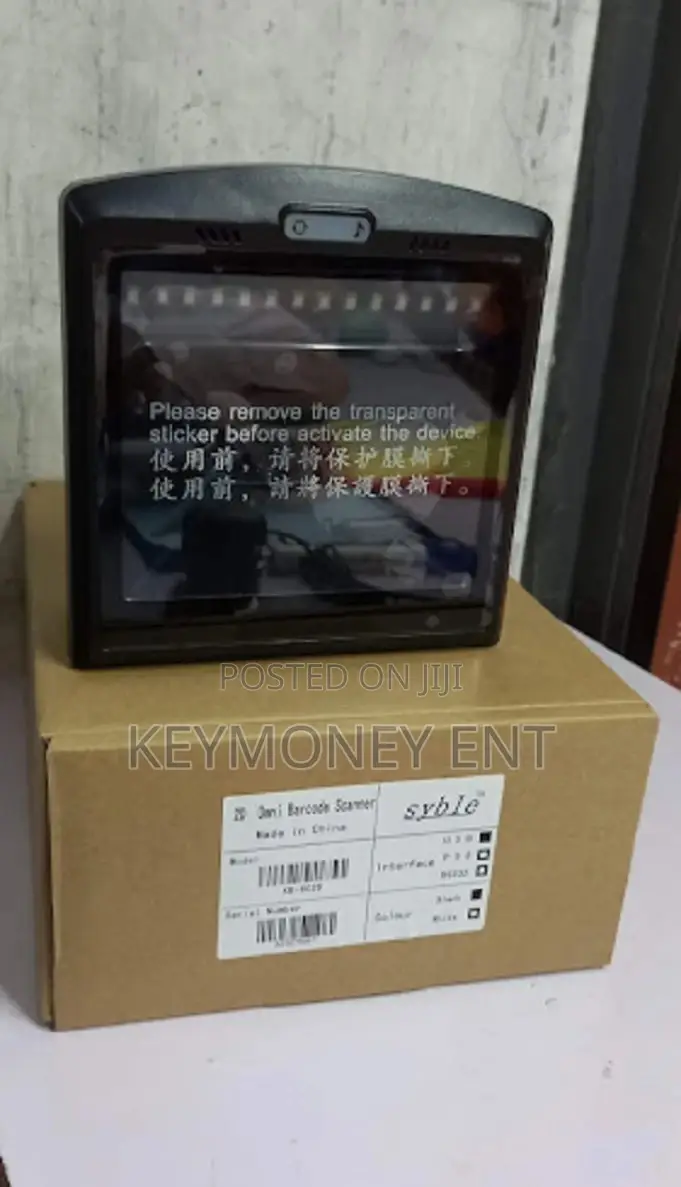 1D 2D Bar and QR Code Tablemount Omnidirectional Scanner