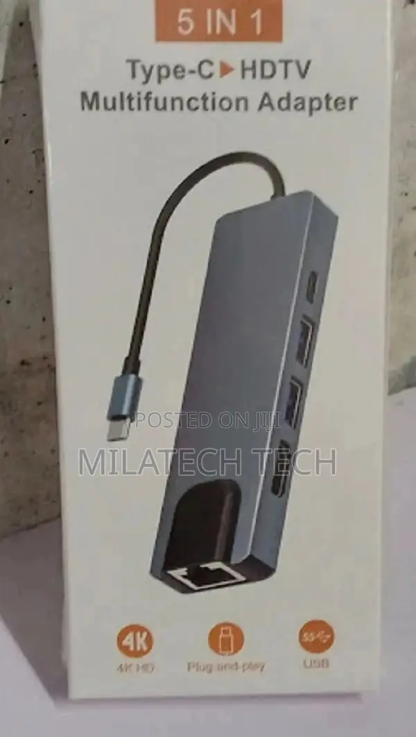 Type C 5 In1 Adapter