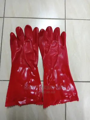 Pro Red PVC Water Resistant Gloves