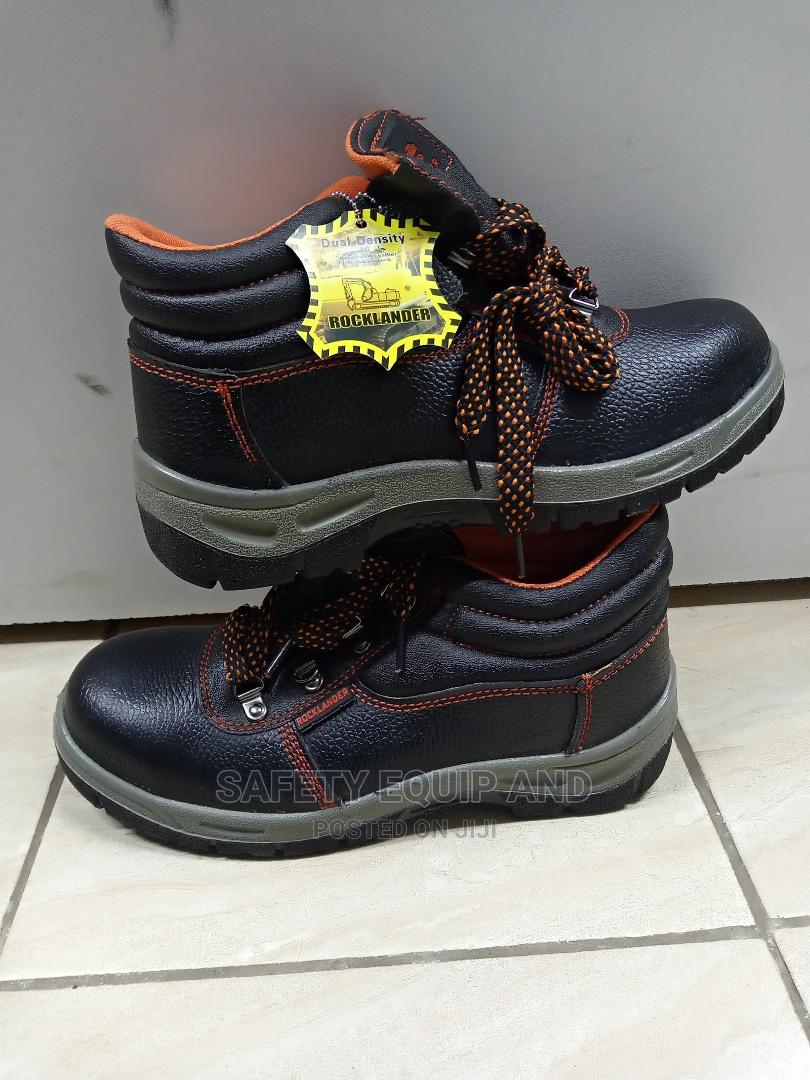 Rocklander Boot With Orange Stitches