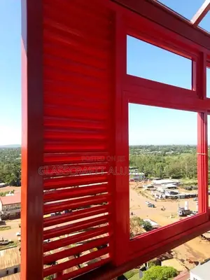 Red Coated Aluminium Frames