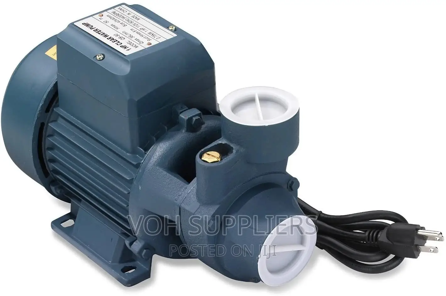 Electric Centrifugal Clear Water Pump, 1 HP