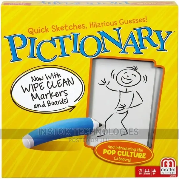 Pictionary Board Game Quick Sketches Crazy Guesses