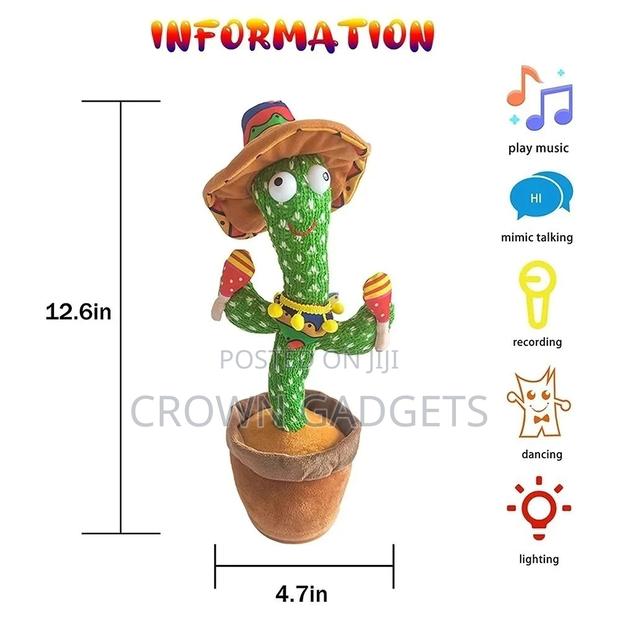 32cm Dancing Singing Talking Cactus Plush Toy - main view