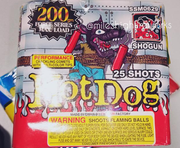 Fireworks Hot Dog 25 Shots - main view