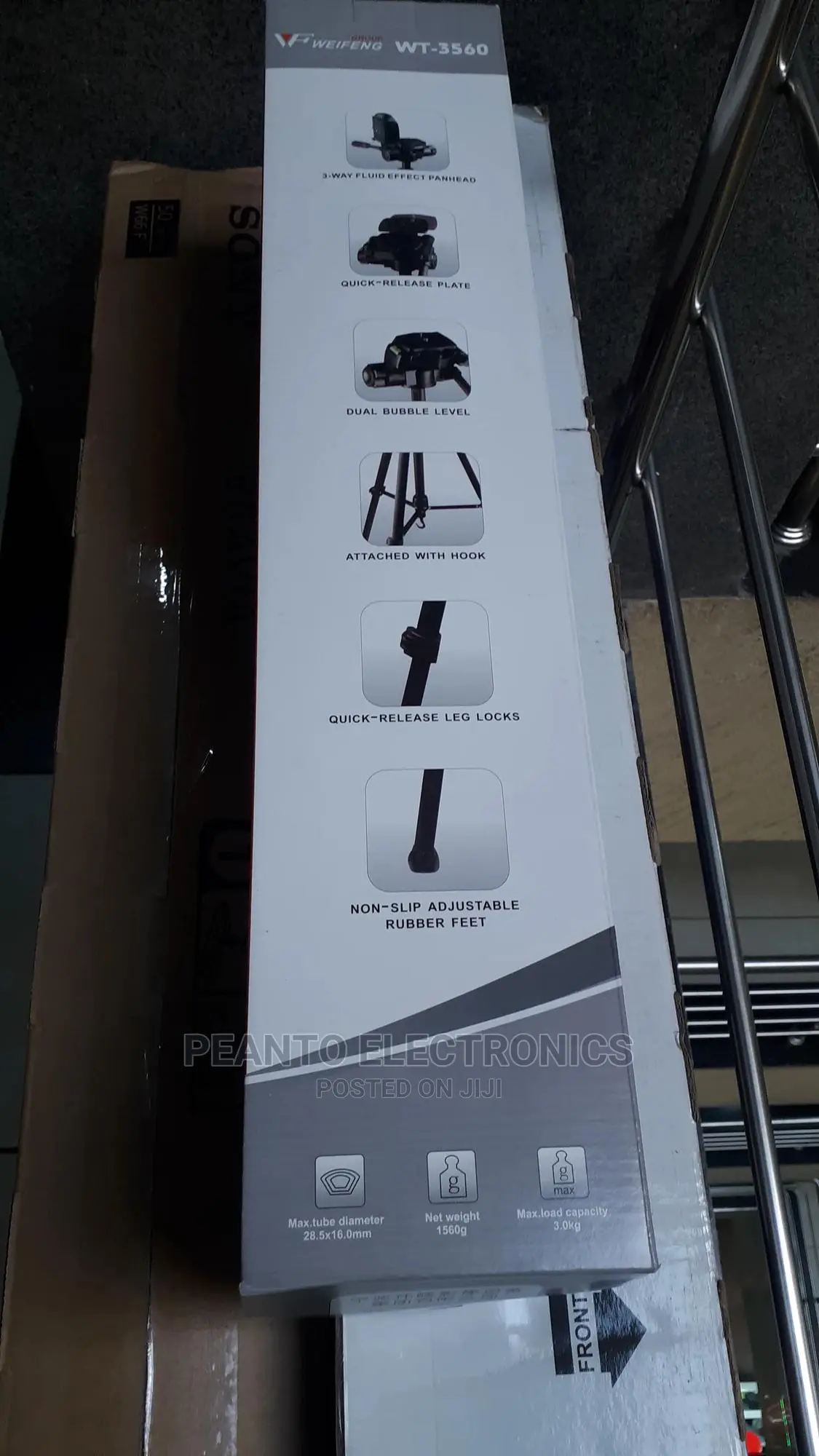 Weifeng Aluminium Tripod Stand Wt-3560