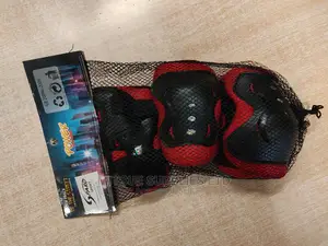 Skating Guardset For Knee, Elbow Wrist ( Black Red)