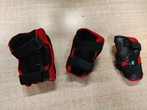 Skating Guardset For Knee, Elbow Wrist ( Black Red)