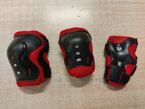 Skating Guardset For Knee, Elbow Wrist ( Black Red)