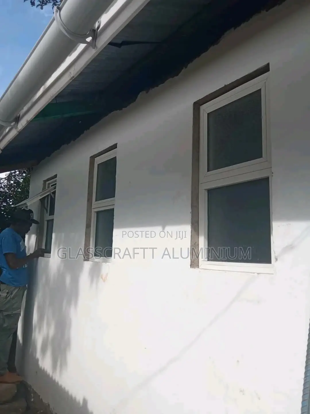 White Projecting Windows