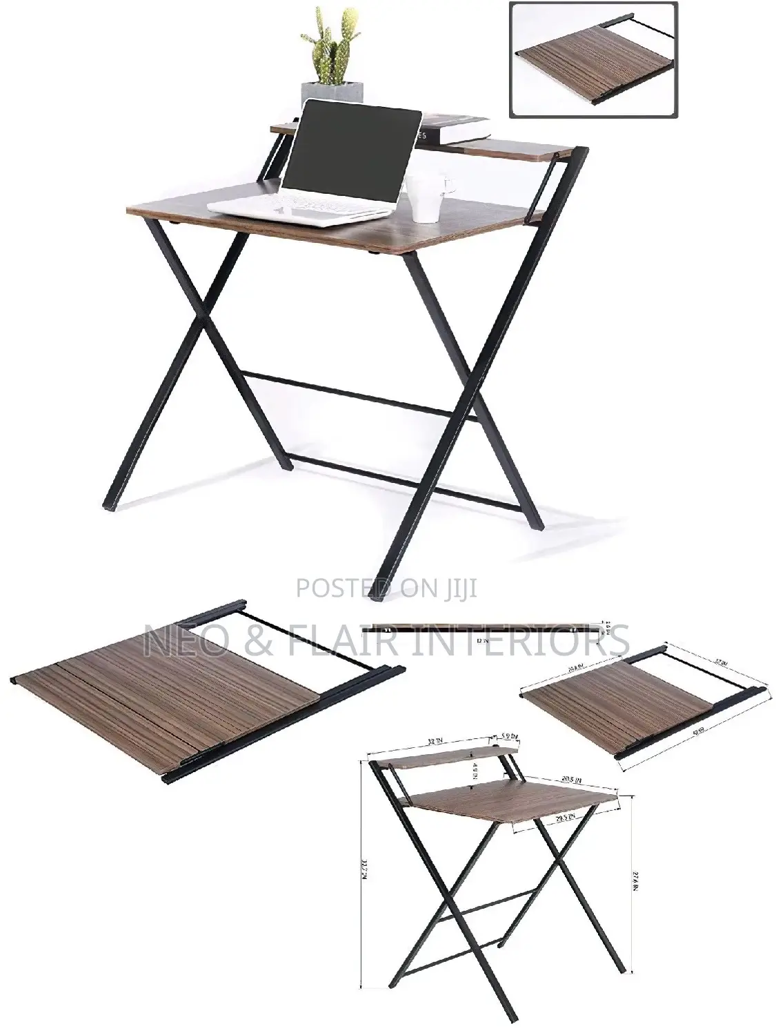 Modern Shelved Study Table