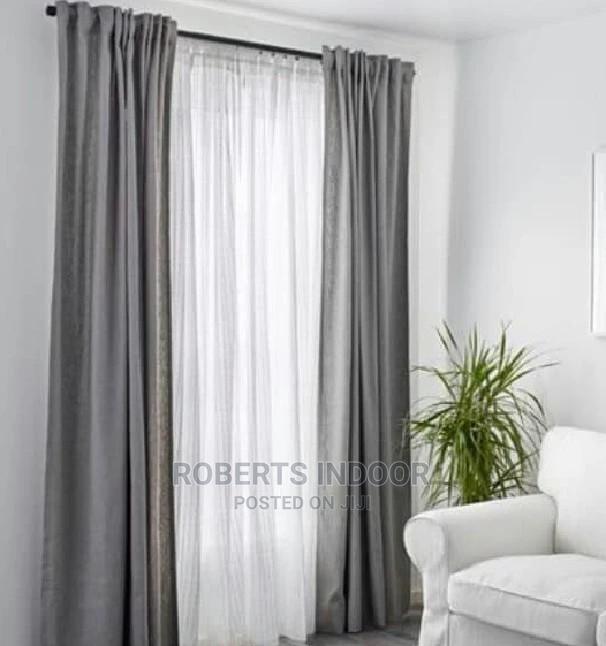 Grey Elegant Curtain - main view