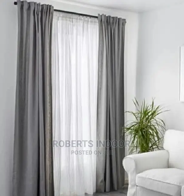 Grey Elegant Curtain