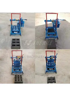 Small Diesel Engine Mobile Manual Cement Brick Making Machin