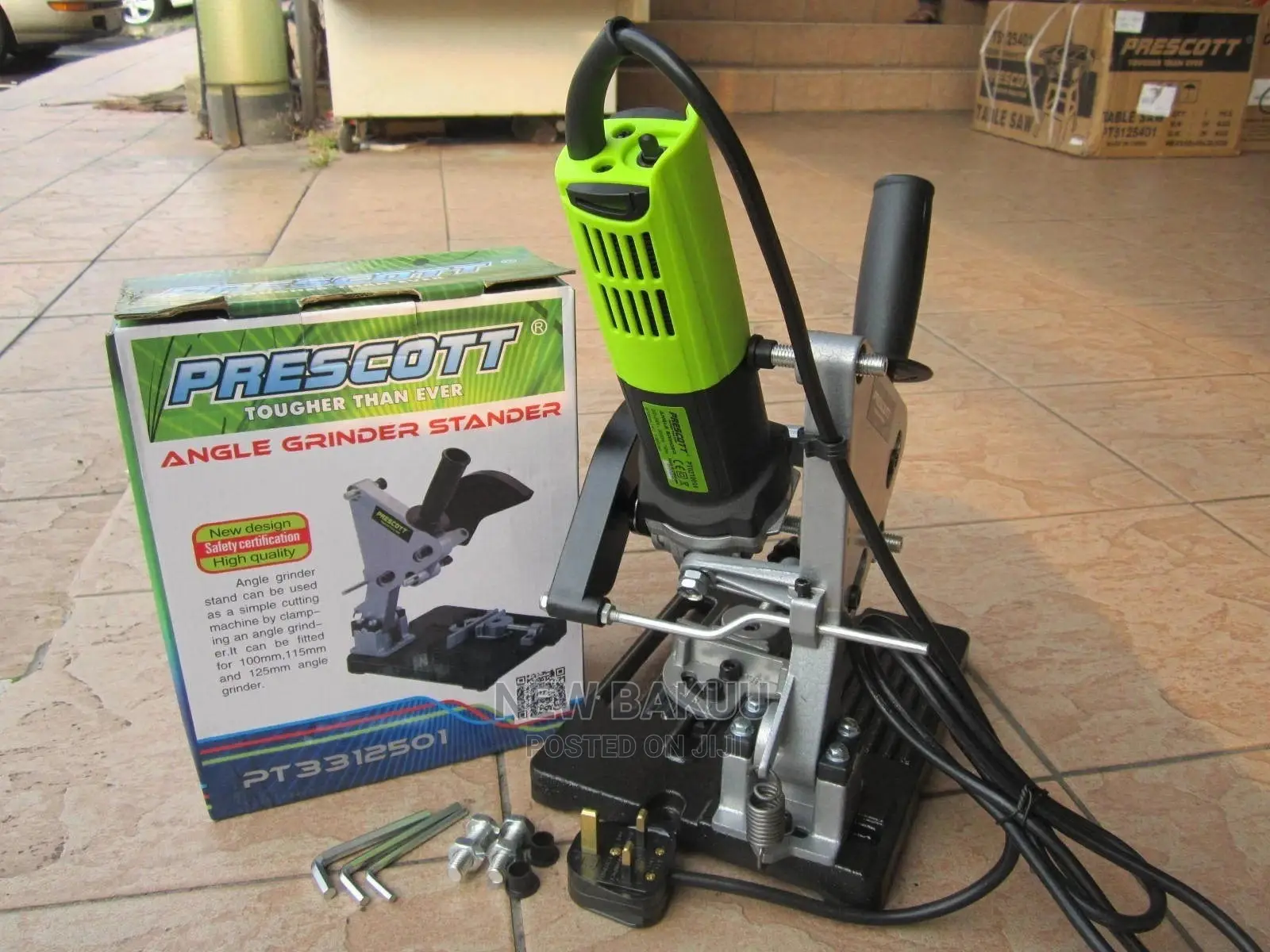 Prescott 4"/5" Iron Base Angle Grinder Cutting Stander