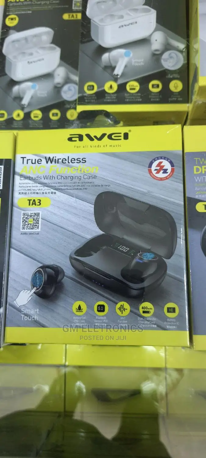 Awei TA3 (Active Noise Cancelling) TWS Wireless BT Earbuds