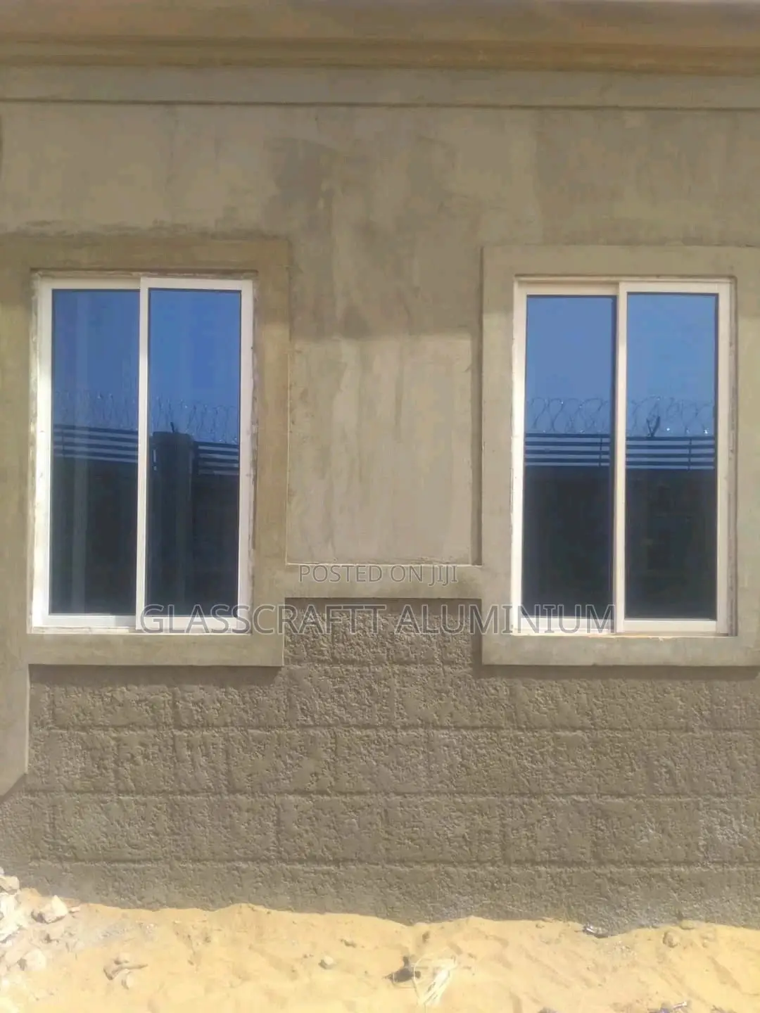 Partitioned Aluminium Siding Window