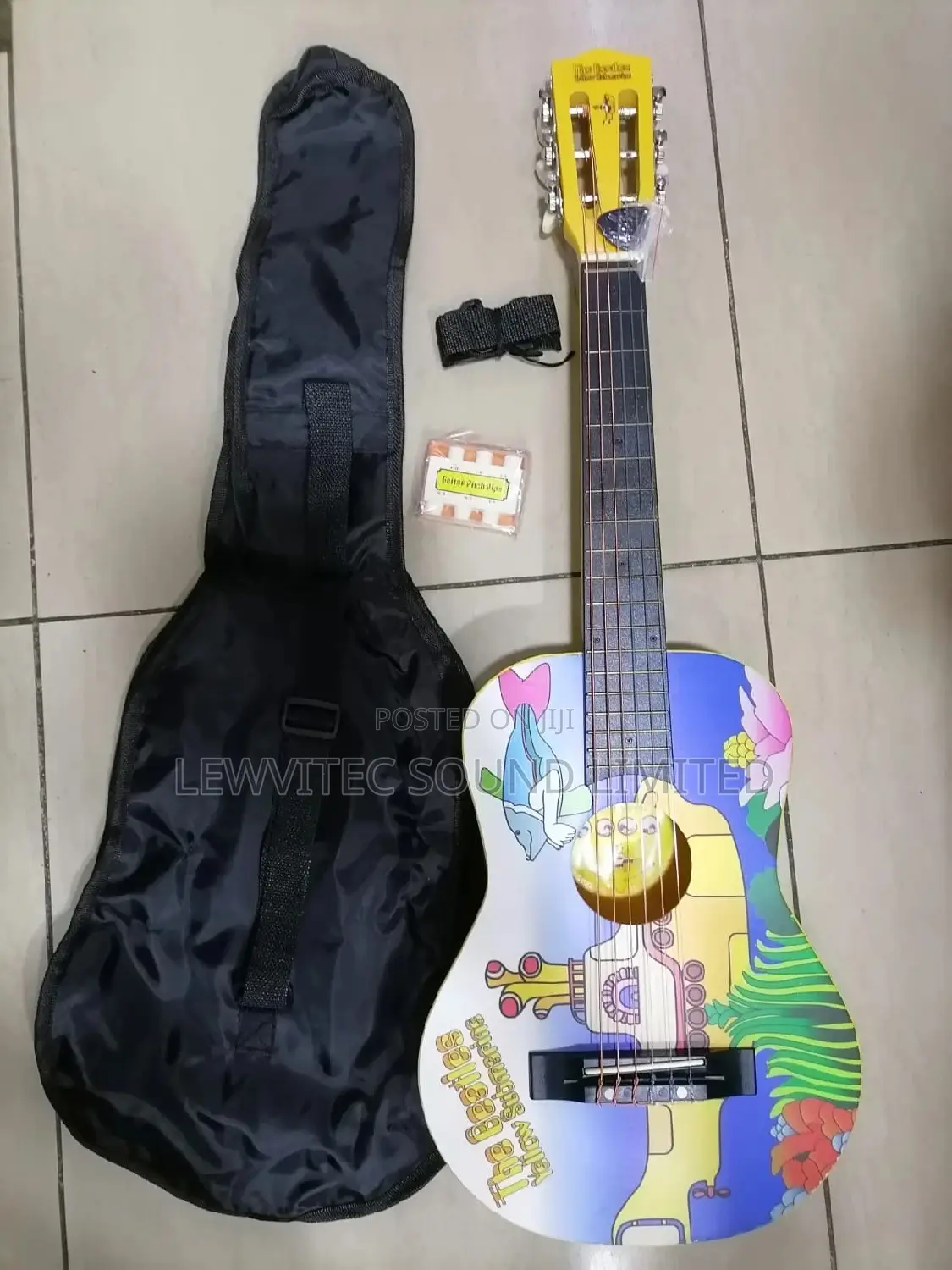 Flowered Baby Guitar