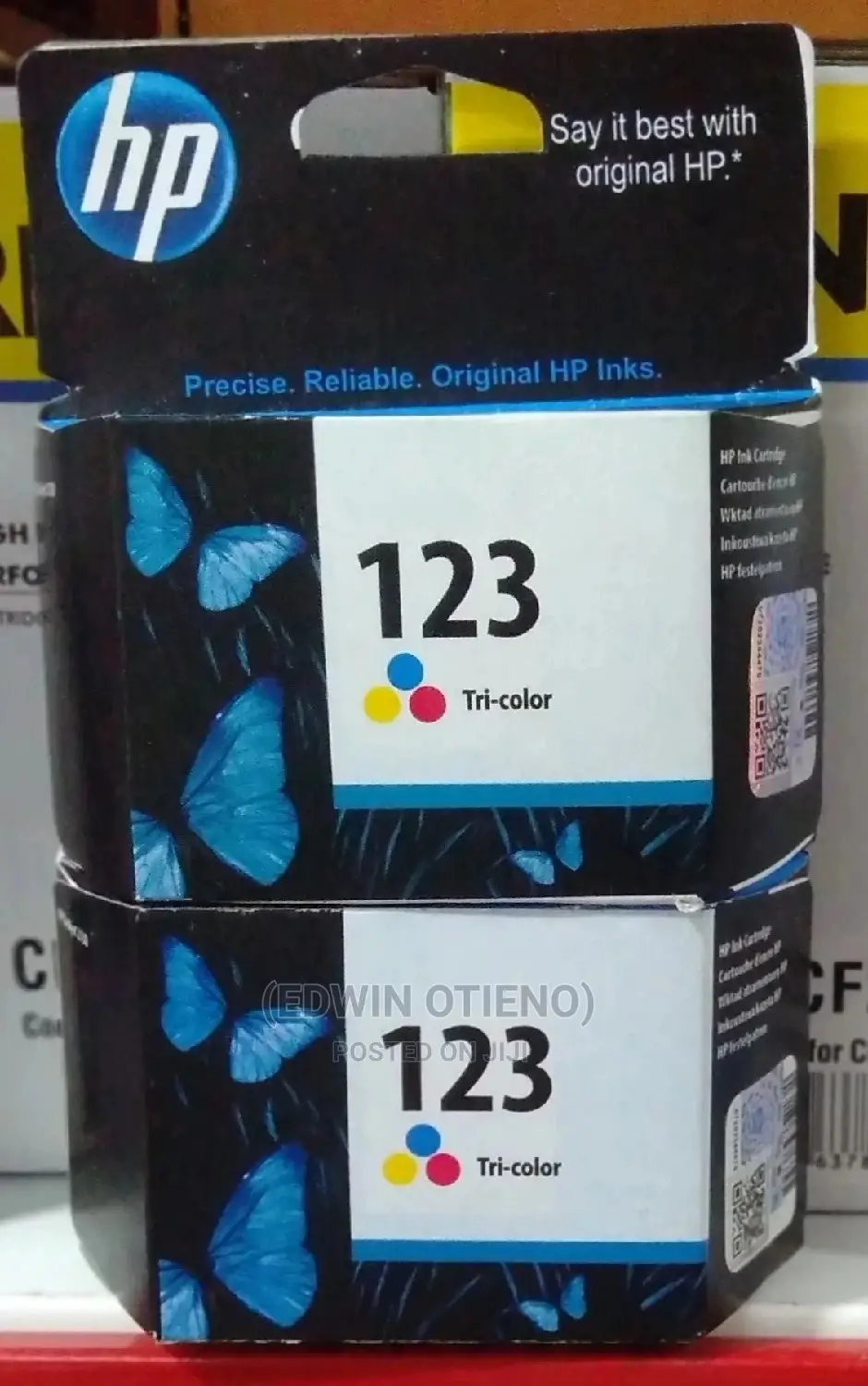 HP 123 Tri-Color Original Ink Cartridge