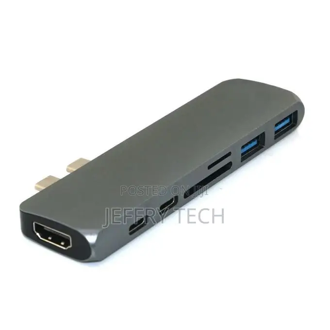 C 7 in 1 USB-C Type C HD Output 4K HDMI USB 3.0 Adapter HUB