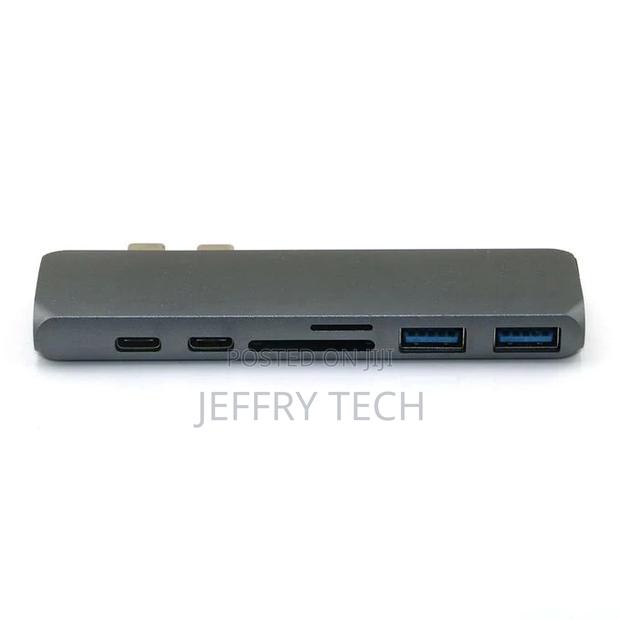 C 7 in 1 USB-C Type C HD Output 4K HDMI USB 3.0 Adapter HUB - thumbnail 2