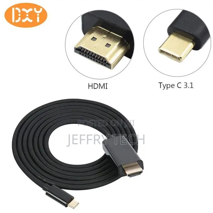 1.8M USB 3.1 Type C Male to HDMI 4K 1080P HD HDTV Convert C