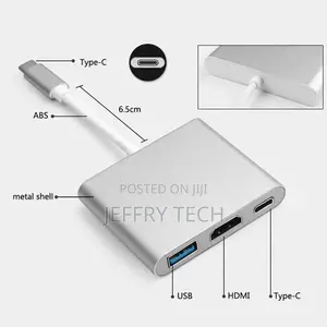 USB C Adapter Tuwejia Type C to HDMI 4K + USB 3.1 + Usb-C C