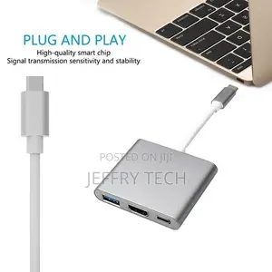 USB C Adapter Tuwejia Type C to HDMI 4K + USB 3.1 + Usb-C C